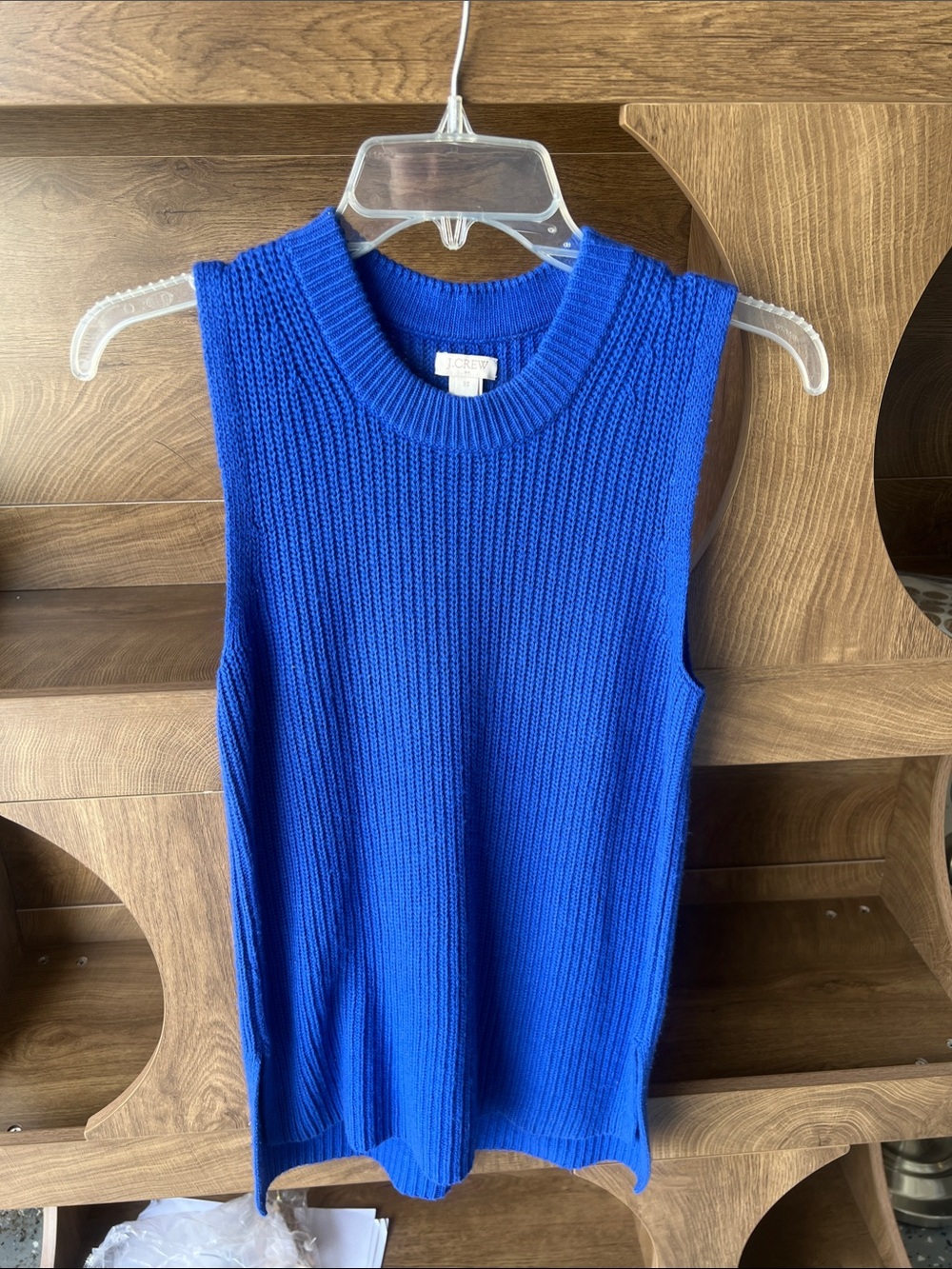 J. Crew Women’s Cobalt Blue Sleeveless Crewneck Sweater Vest